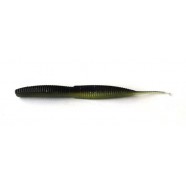 Силіконова приманка на хижу рибу, Taipan Rain Worm, 3,8 дюйма, 8шт/уп, колір №16 Violet chartrease neon